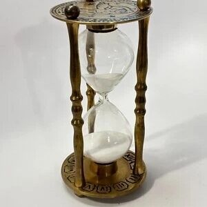 Elegant Brass Hourglass Timer